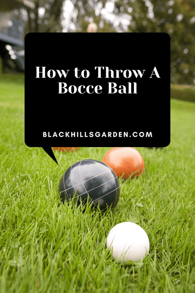 How to Throw A Bocce Ball