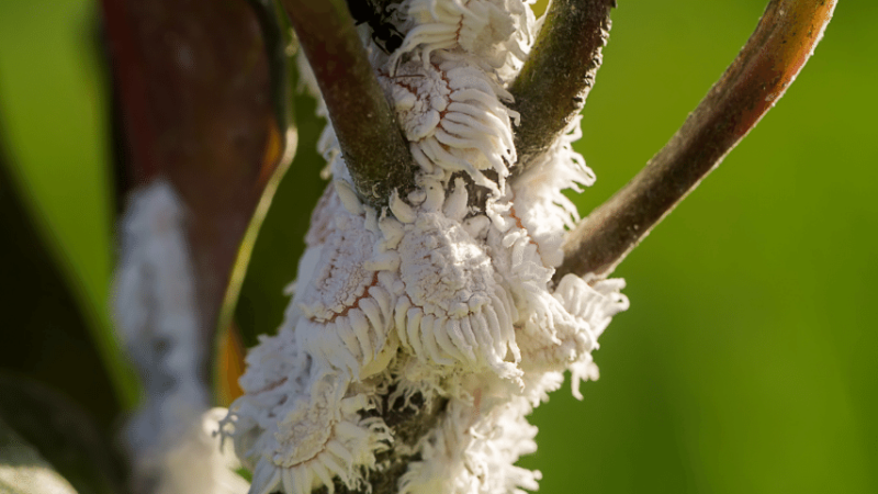 Mealy bugs are a type of scale insect that feeds on plants all over the world